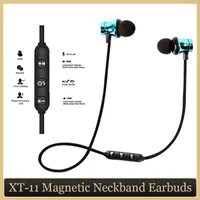 Bluetooth Magnetic Headphones XT-11 Running Sports Earphones in-ear Wireless Earbuds BT4.0 Various Colors for MP3 MP4 Cell Phones with Box