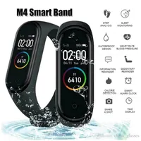 M4 Smart Watcht Band Fitness Tracker Zegarek Bransoletka Sportowa Smart Smart Watch 0,96 cala Smartband Monitor Zdrowie Wristband PK MI Band 4