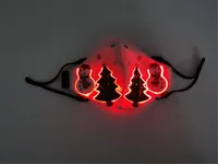 3D LED маски милых лиц для рождественской вечеринки Снеговик моды Светящейся маски с РМ2,5 Фильтром Фестиваль Masquerade Rave мигающим дизайнером маски