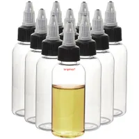 100PCS Tomma PET-flaskor 30ml Pen Shape e flytande påfyllningsbar flaska för e-cig plastdroppar med vridning av kapsling