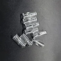Glasfilter Tipps Hunde Bong Od 12mm hoch ca. 30mm mit Zigarettenhalter 2 Hügel für trockenes Kräutertabak Rolling Papier Rauchen Wasserleitung
