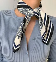 Le donne dei capelli della ragazza fascia del collo dei capelli Sciarpe Design Bag Sciarpa fascia fazzoletto di moda di 2020 nuova delle donne piazza sciarpa di seta Foulard Lady
