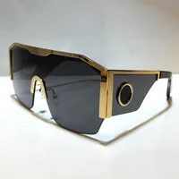 2220 neue Sonnenbrillen für Männer Mode Full Frame UV400 UV-Schutzlaser Steampunk Sommer Platz Halb Top Metallrahmen Stil Comw mit Paket