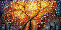 Grande amante astratto albero incorniciato senza cornice grande decorazione home hardpainted stampa dipinto a olio su tela wall art quadri su tela -red027