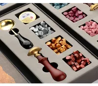 Set de cera de sellado retro 150pcs Octagon Wax Beads Sello Maker Stamping Gránulo para la tarjeta de invitación de bricolaje Tarjeta de boda Post Sobre Decoración