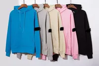 Couleurs Designers Mens Stone Islands Sweat à capuche Sweat à capuche Candyy Stones Femmes Femmes Casual Long Sweet Sweet Of-Neck G16