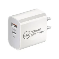 18W PD USB Type C Wall Charger Power Adapter Quick Fast QC 3.0 Charger AU/US/EU/UK Plug for iPhone 13 14 Samsung