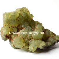 Natural Green Prehnite Gemstone Rough Collection Specimen Decor Protection Irregular Raw Chalcedony Grape Agate Quartz Crystal Cluster Geode Mineral Rock Chunks
