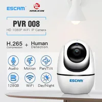 Cameras Humanoid Tracking ESCAM PVR008 Security Wifi Camera 2MP 1080P Wireless PTZ Motion Detection P2P Mini IP1