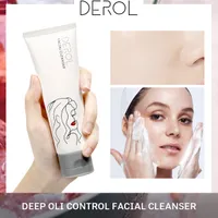 Derol Deep Cleansing Esfoliante Exfoliating Peeling Gel Cleanser Facial Profolável Gel Scrub Smooth Hidratante Cuidados de cuidados com a pele 0264