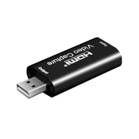 بطاقة التقاط الفيديو 1080P HDMI To USB Video Grabber Box ل PS4 Game Camcorder DVD كاميرا HD تسجيل البث المباشر