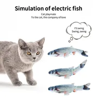 30CM Pet Cat Toy USB Charging Simulation Electric Dancing Moving Floppy Fish Cats Toy For Pet Toys Interactive Dog Cat Gifts1
