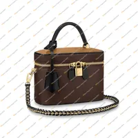 Signore Fashion Casual Designs Luxury Vanity PM Cosmetic Bag Crossbody Borse a tracolla Tote Messenger Borsa di alta qualità Top M45165 Borsa borsa Borsa