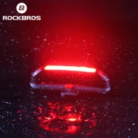 ROCKBROS BICICLETY LIGHT CLIPO CICINO A prueba de agua a prueba de agua 30LED Super Luces con la noche de seguridad recargable USB montando la posterior Falshlight