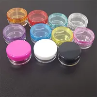 Frascos de cosméticos de plástico Vazio olho de olho creme recipientes de armazenamento redondo Caixa transparente de fundo Várias cores Venda quente 0 13JL F2