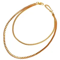 Luxurious look of gold Foxtail chain handcrafted in sterling