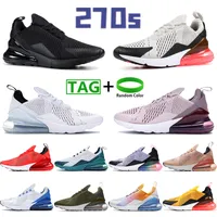 Triple Black White 270s Correndo Sapatos Mdeium Olive Luz Bone Hot Soco Photo Blue Bely Rose Sepia Stone Dusty Cacto Homens Sneakers Mulheres Sports Trainers