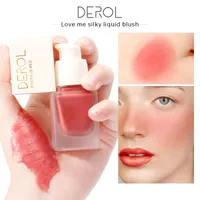 Derol Liquid Peach Blush Palette Matte Kosmetik Reparation Matt Face Contour Face Cheek Blusher Gel Creamy 0258