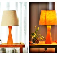 Zwięzłe współczesne lampy stylowe wysokiej jakości materiały kreatywne mody ochrona oka lampa stołowa ze źródłem światła wtyk US