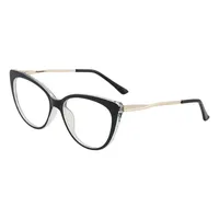 2022 tr90 lunettes de chat lunettes avec pattes en métal de torsion et charnière à ressort mode femme lunettes