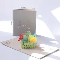誕生日プレゼントパーソナリティ蝶の中空紙カードパーティーファッションの祝福グリーティングカードのための創造的な3Dグリーティングカード