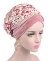 Cappello velo Turbante Cap lunga musulmana-taile Velvet hijab islamico sotto sciarpa cofano signore sciarpe dell'involucro della testa africano