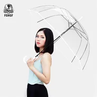 Fghgf mango largo 8k de manera transparente paraguas masculinas hombres hombres automáticos creativo paraguas 201111