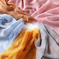 Linge de coton Musulman Femmes Souffle Foulard islamique Gardez des châles chauds Écharpes de la foulard pour hommes