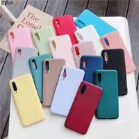 Candy Color Matte Silicone Phone Case för A50 A30 A40 A20E A10 A02 A70 A7 2018 A20S A01 Core Soft TPU Back Cover AA220310