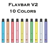 Original Yocan Flavbar V2 vapeable Vape Cigarrillos electrónicos 1000 Dispositivo de soplo POD KIT POD 650MAH Batería Pre-llenado de 2.8 ml Cartuchos 10 Colores