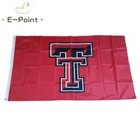 NCAA Texas Tech Kırmızı Raiders Bayrağı 3 * 5ft (90 cm * 150 cm) Polyester Bayrak Banner Dekorasyon Uçan Ev Bahçe Bayrağı Festival Hediyeler