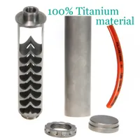 Bränslefilter lösningsmedel fälla titanmaterial 6 tum spiral monocore 7mm 8,5 mm 10 mm 12mm inre hål 1/2x28 5/8x24 för NAPA 4003 WIX 24003