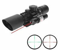 3-10x42EG Chasse Portée tactique Optique Reflex Sight Riflescope Picatinny Weaver Mont Red Green Dot Avec Portée Fusil Laser Rouge