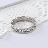 Zweig Knoten Braid Ring Silber Rose Gold Ringe Band Für Männer Frauen Modeschmuck Will und Sandy Geschenk