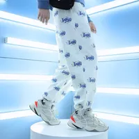 2021 NUEVO 2021SS HIPHOP Harem Man Streetwear Retro letras Pantalones de impresión completa Pantalones Sweypants Harajuku Pantalones de joggers sueltos de gran tamaño 2Jlx