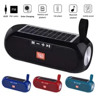 TG182 Solar Power BT-Lautsprecher Tragbare drahtlose Spalte Stereo Music Center Boombox Wasserdichte Super Bass USB AUX FM Radio