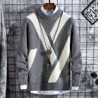 Мужские свитера 2021 зимний толстый вязаный свитер мужчина высококачественный мужской пуловер держать теплый тянуть Homme мода мужская рождественская джемпер