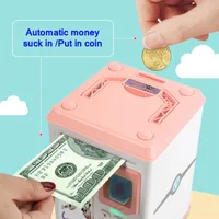 ATM البسيطة صندوق المال سلامة كلمة المرور مضغ عملة آلة الإيداع النقدية هدية للأطفال أطفال البنك أصبع الإلكترونية LJ201212