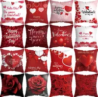 Pillow Case Love Throw Pillowcovers Valentines Day Love Cushion Cover for Sofa Chair Room Office Home Decor GWB13656