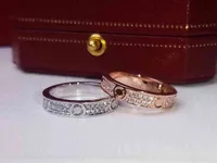 Hot Selling Trendy Jewelry 2021 Luxurys Designers Couple Ring with One Side and Diamond on the Other Sideexquisite Products Make Versatile Gifts Good Nice