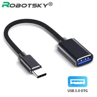 Cell Phone Adapters Type-C Micro USB OTG Adapter Cable 3.0 Female To Type C Male Converter USB-C For Car MP4 Phone1