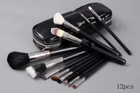 Nieuwe goede kwaliteit best-selling make-up borstel 12 stuks set pouch professionele borstel
