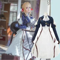 NOUVEAU ANIME Violet Evergarden Cosplay Cosplay Costume Fancy Robe Outfit Carnival Halloween Costumes pour femmes S-XL