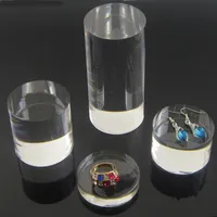 Acryl kristal kubus cilindrische basis speelgoed schoen tas sieraden porselein display stand antieke ornament rekwisieten