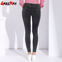 Garemay Skinny Jeans Woman Pantalon Femme Denim Pants Strech Womens Colored Tight Jeans With High Waist Women's Jeans High Wa245I