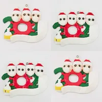 Albero di Natale della famiglia del pupazzo di neve a sospensione Hand Sanitizer Tissue modello Famiglia Natali Serie Tatuaggi 2020 fai da te J2 3 5hya