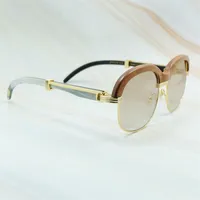 76% di sconto sugli occhiali da sole in legno Designer di lusso Parasole per uomo Vintage Trending Production Retro Glasses Gafas Sol