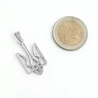 100pcs L'emblème national de l'Ukraine Pendentif Colliers pour hommes pour femmes, Couleur d'or Ukrainien Bijoux Cadeaux 201013