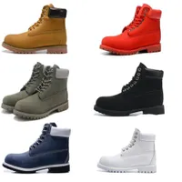 Men's Ankle Basic Contrast Collar Boot Waterproof Boot Men Women Leather Outdoor Boots 6 color EUR 36-46 urshoeszone