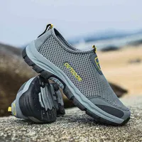 Mäns Wading Shoes, Barefoot Beach Skor för vattensporter, Utomhusvandring, Snabbtorkande Ultra-Light Fishing Shoes 220118